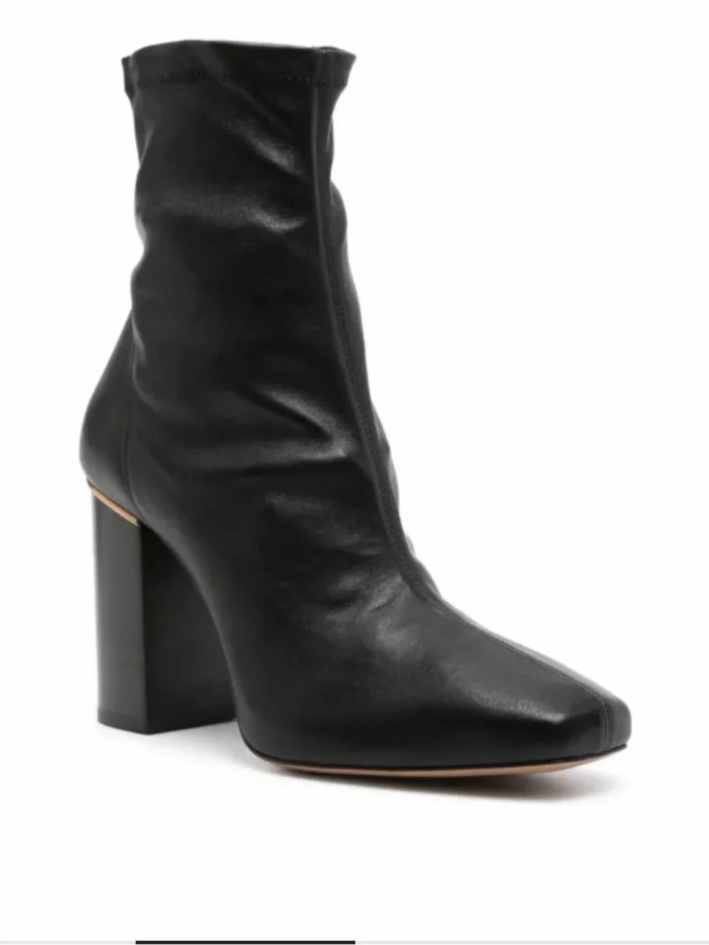 Chloé
90mm Ambre ankle boots
 Ankle Boots with Gold Trim NWT size 40 or 9.5 - Picture 4 of 13